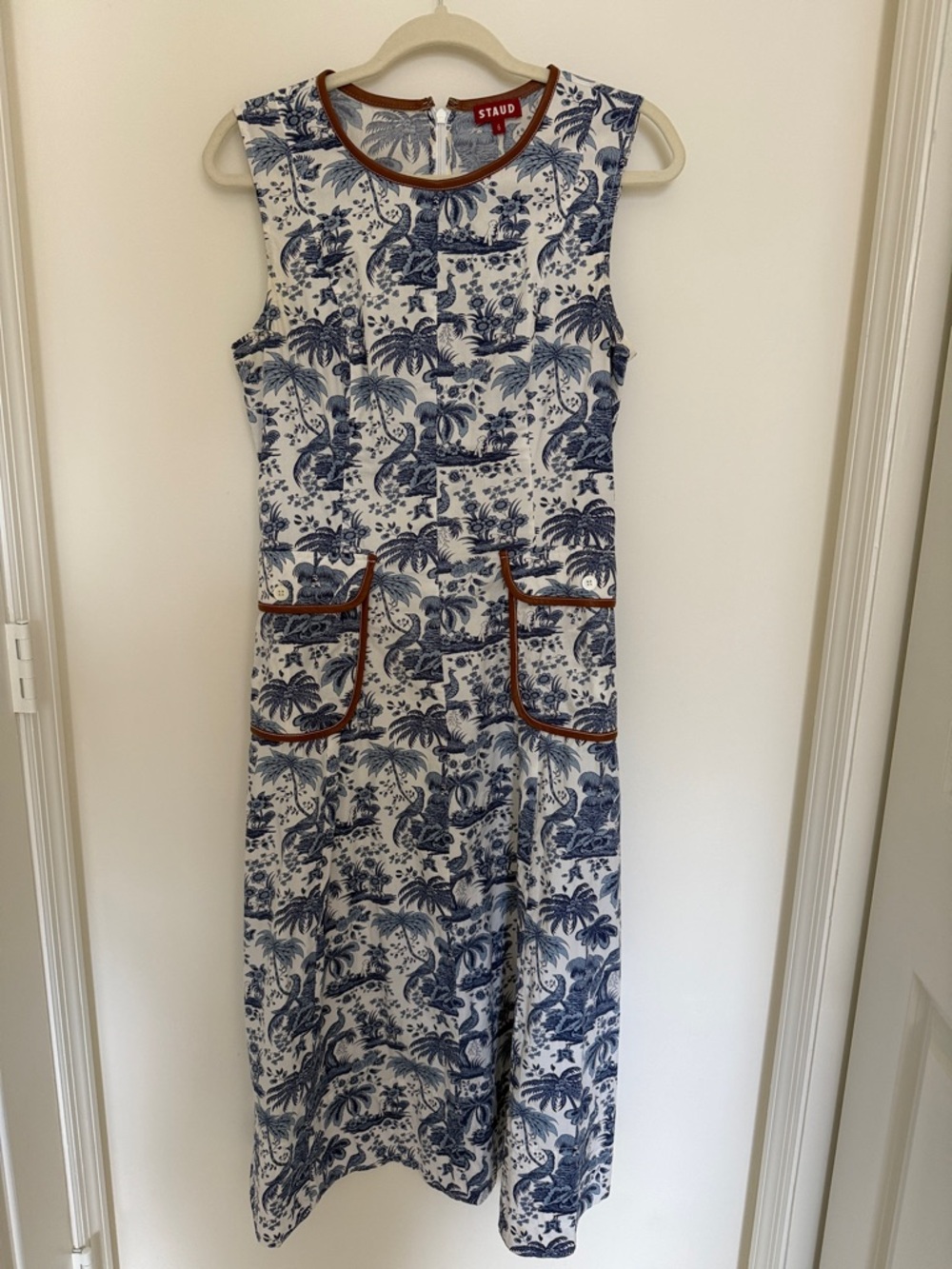 Staud Bait dress in Toile Whiskey - Picture 2 of 6